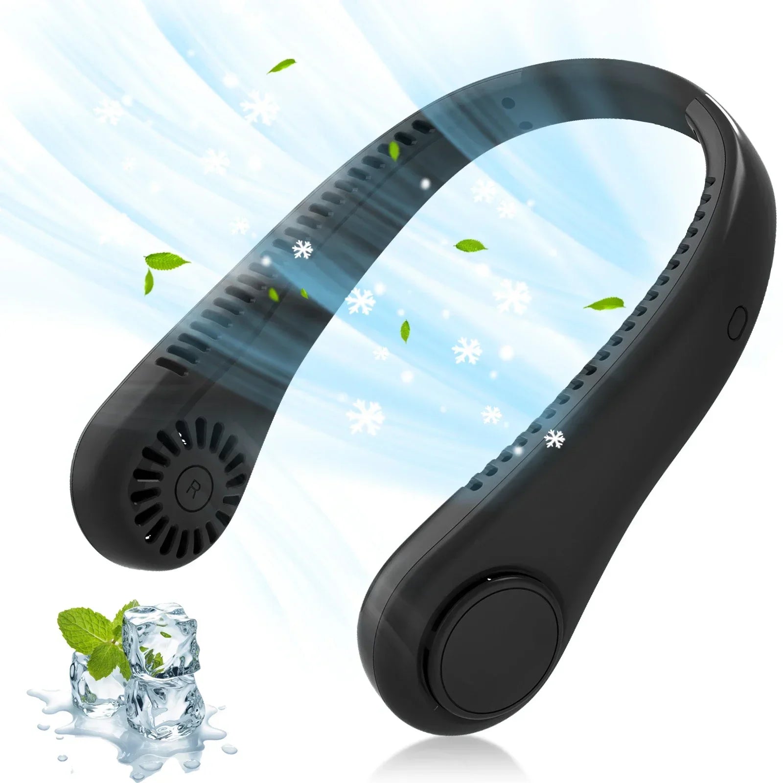 Fan 1800Mah Portable Neck 3 Gear Cooling Hanging Fan Rechargeable Air Cooler Mini Summer Sport Fan for Outdoor Indoor